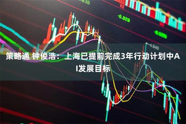 策略通 钟俊浩：上海已提前完成3年行动计划中AI发展目标