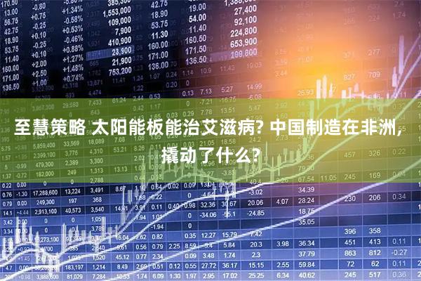 至慧策略 太阳能板能治艾滋病? 中国制造在非洲, 撬动了什么?